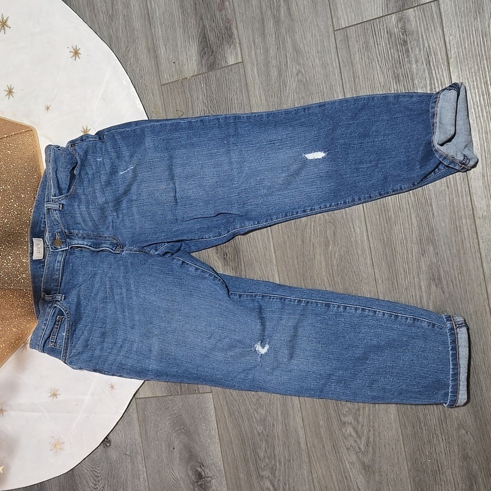 Womens Loft Boyfriend Jeans 12